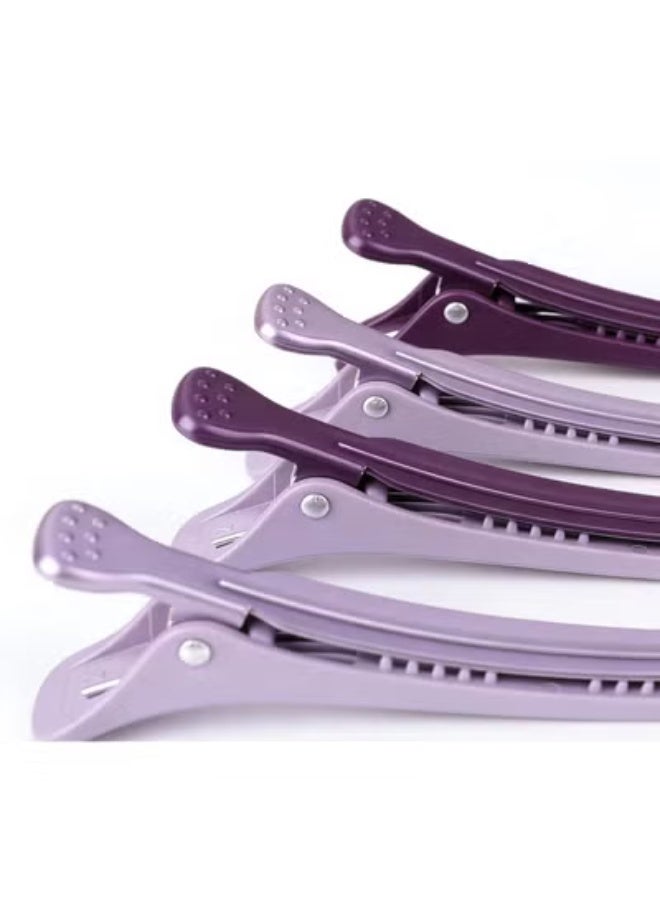 4pcs مقاطع الشعر لتصميم القسم, لا التجاعيد البط فاتورة مقاطع الشعر مع فرقة السيليكون, مقاطع تصميم الشعر, مقاطع الأسطوانة الشعر, مقاطع قطع الشعر, موراندي - Image 3